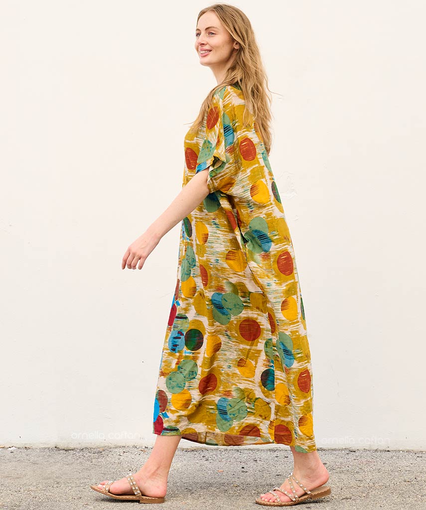 Luma | Sukienka typu kaftan z kieszeniami do noszenia na co dzień