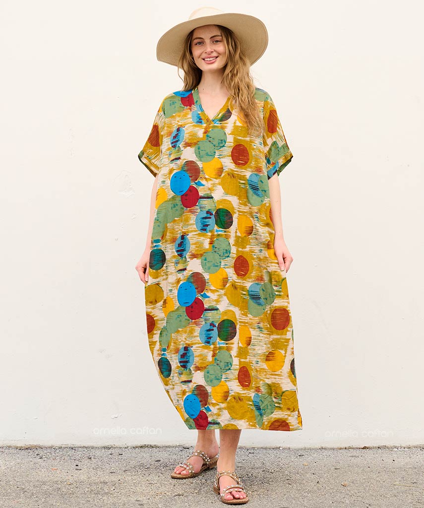 Luma | Sukienka typu kaftan z kieszeniami do noszenia na co dzień