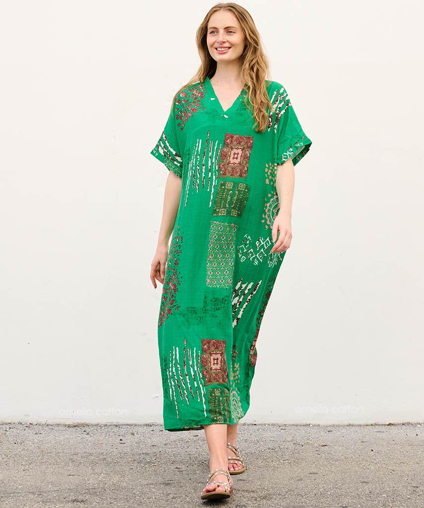 Mira | Sukienka typu kaftan z kieszeniami do noszenia na co dzień