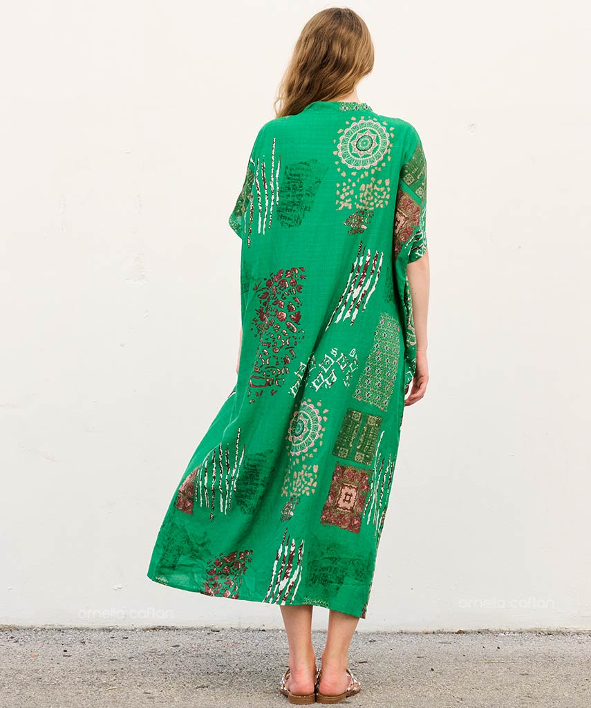 Mira | Sukienka typu kaftan z kieszeniami do noszenia na co dzień