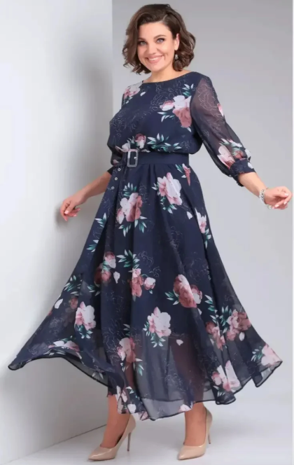 Dominika | Elegancka sukienka maxi w kwiaty
