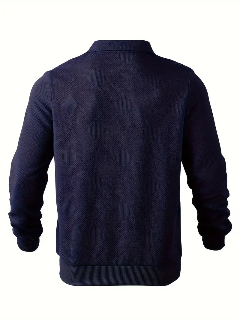 Vincent | Sweter zapinany na zamek w stylu vintage