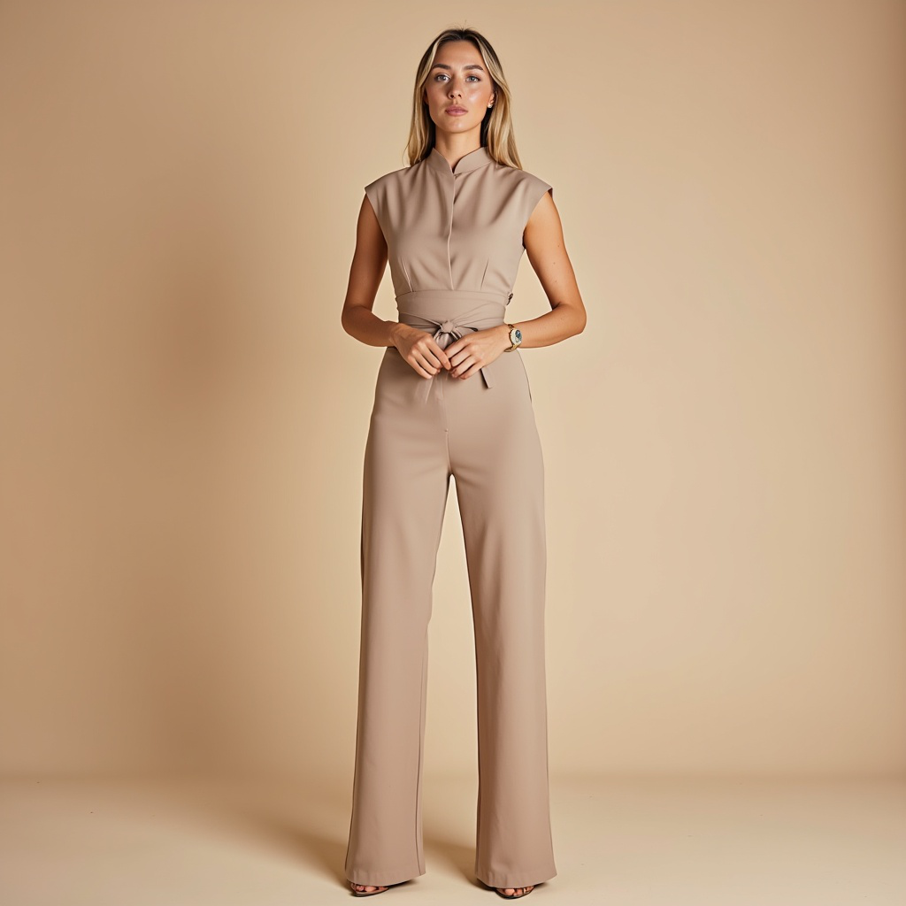 Gabriela | Elegancki kombinezon bez rękawów