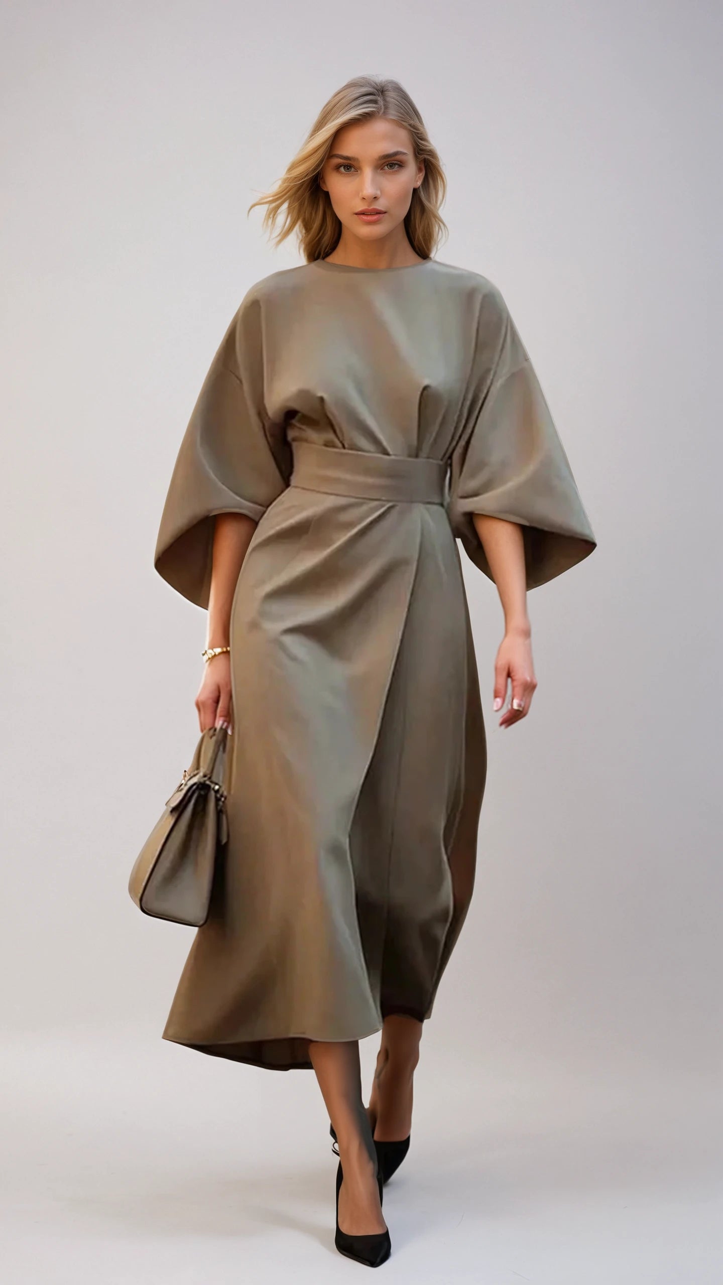 Maria | Elegancka sukienka z szerokimi rękawami