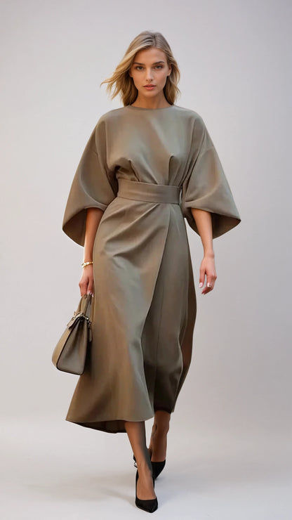 Maria | Elegancka sukienka z szerokimi rękawami