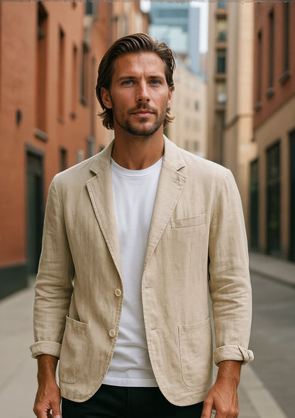 Jaro | Wygodna lniana Marynarka