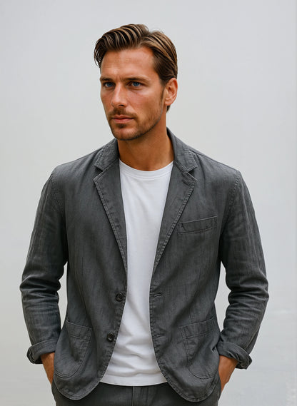 Jaro | Wygodna lniana Marynarka