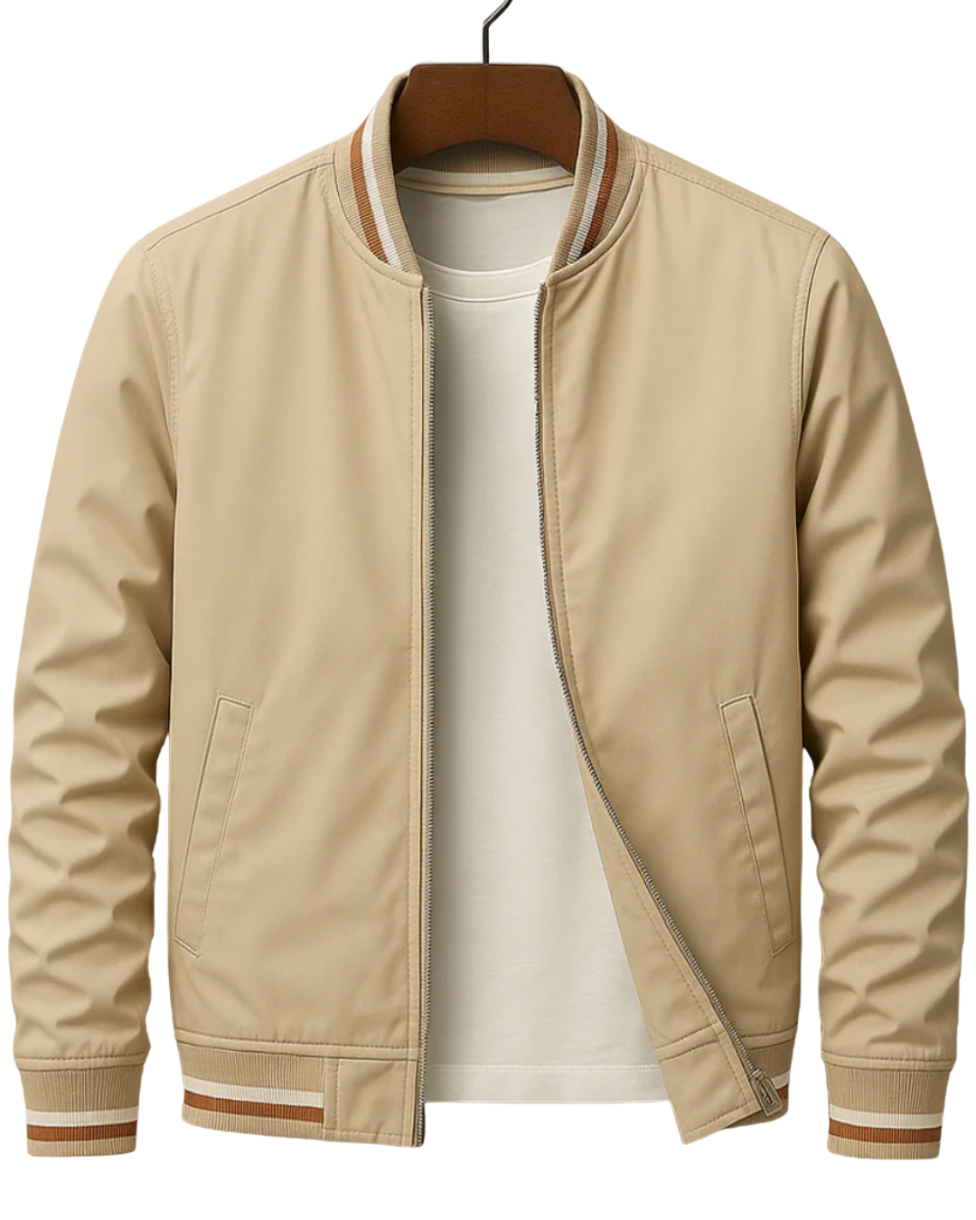 Jakub | Elegancka kurtka bomber z paskami