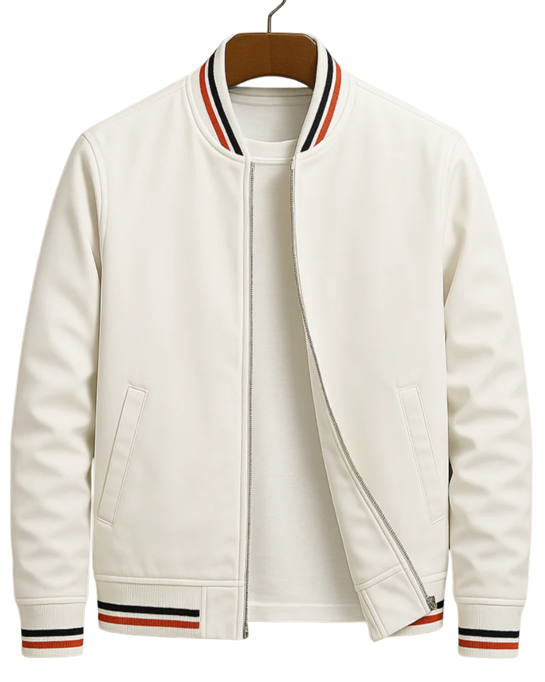 Jakub | Elegancka kurtka bomber z paskami