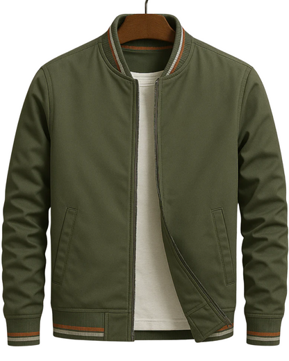 Jakub | Elegancka kurtka bomber z paskami
