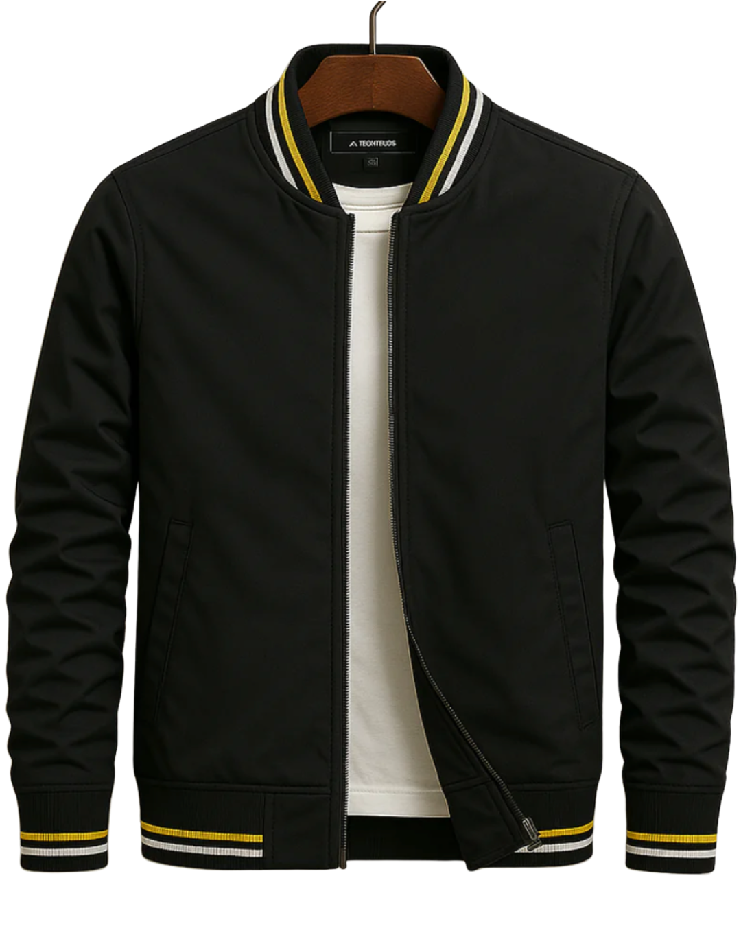 Jakub | Elegancka kurtka bomber z paskami