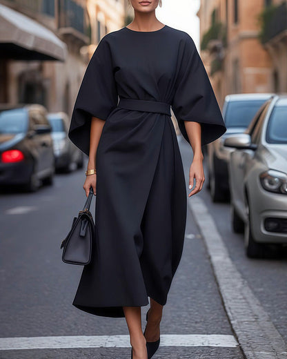 Maria | Elegancka sukienka z szerokimi rękawami