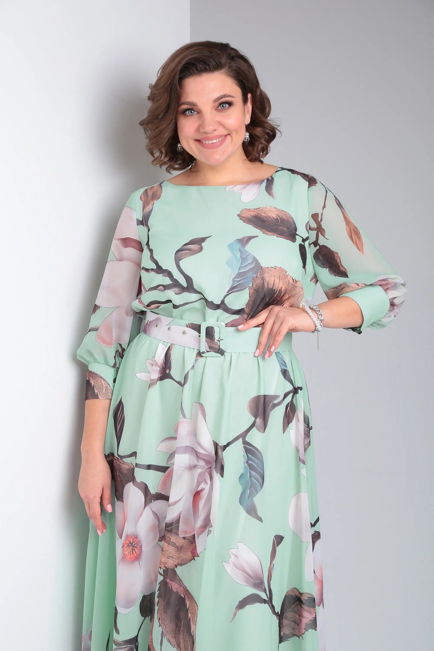 Dominika | Elegancka sukienka maxi w kwiaty