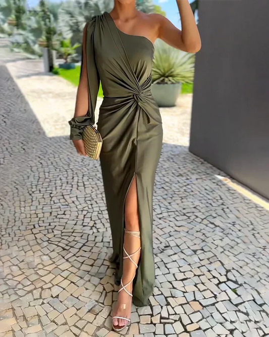 Ani | Elegancka Sukienka z Rozcięciem