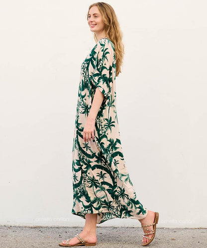 Orla | Sukienka typu kaftan z kieszeniami do noszenia na co dzień