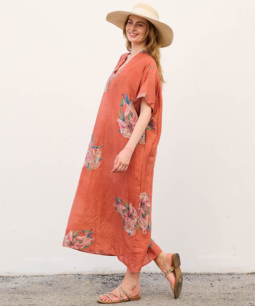 Liva | Sukienka typu kaftan z kieszeniami do noszenia na co dzień