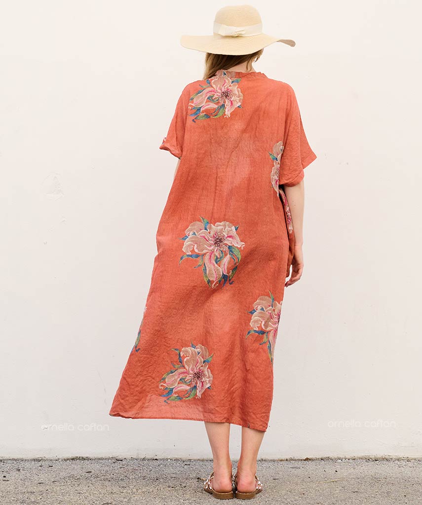 Liva | Sukienka typu kaftan z kieszeniami do noszenia na co dzień