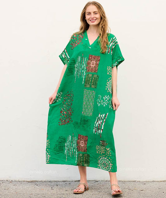Mira | Sukienka typu kaftan z kieszeniami do noszenia na co dzień