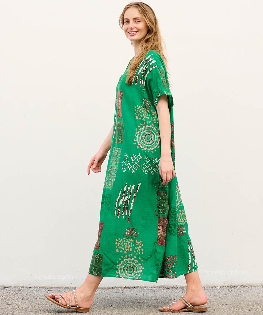 Mira | Sukienka typu kaftan z kieszeniami do noszenia na co dzień