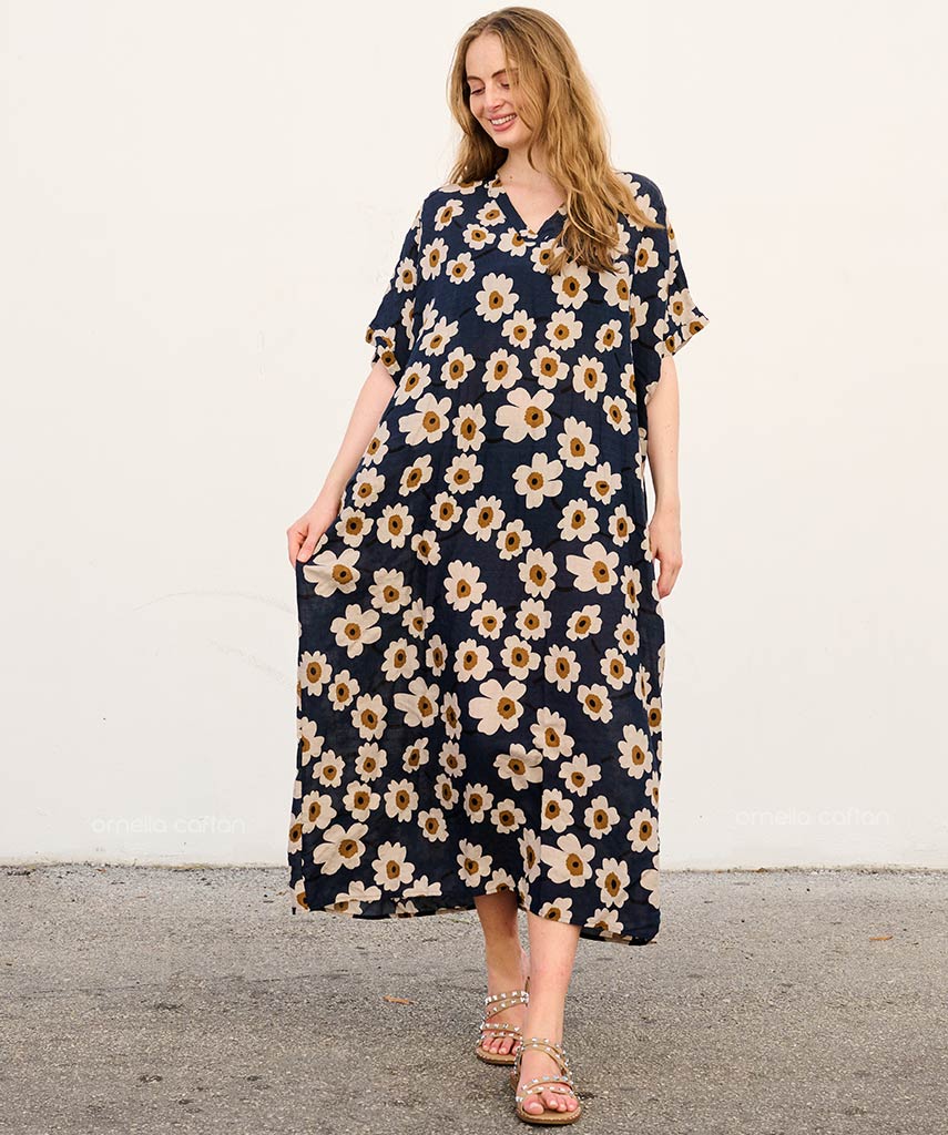 Kira | Sukienka typu kaftan z kieszeniami do noszenia na co dzień