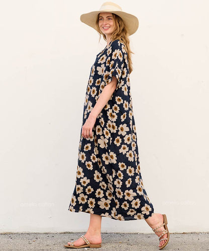 Kira | Sukienka typu kaftan z kieszeniami do noszenia na co dzień