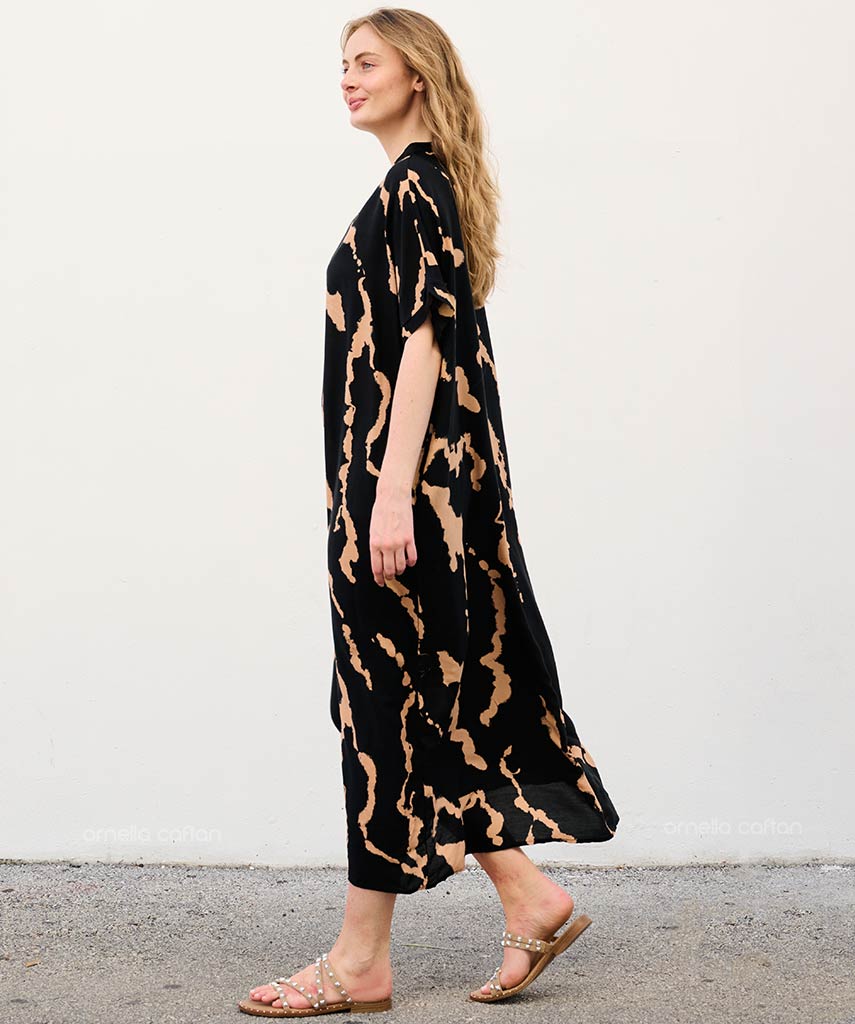 Sela | Sukienka typu kaftan z kieszeniami do noszenia na co dzień