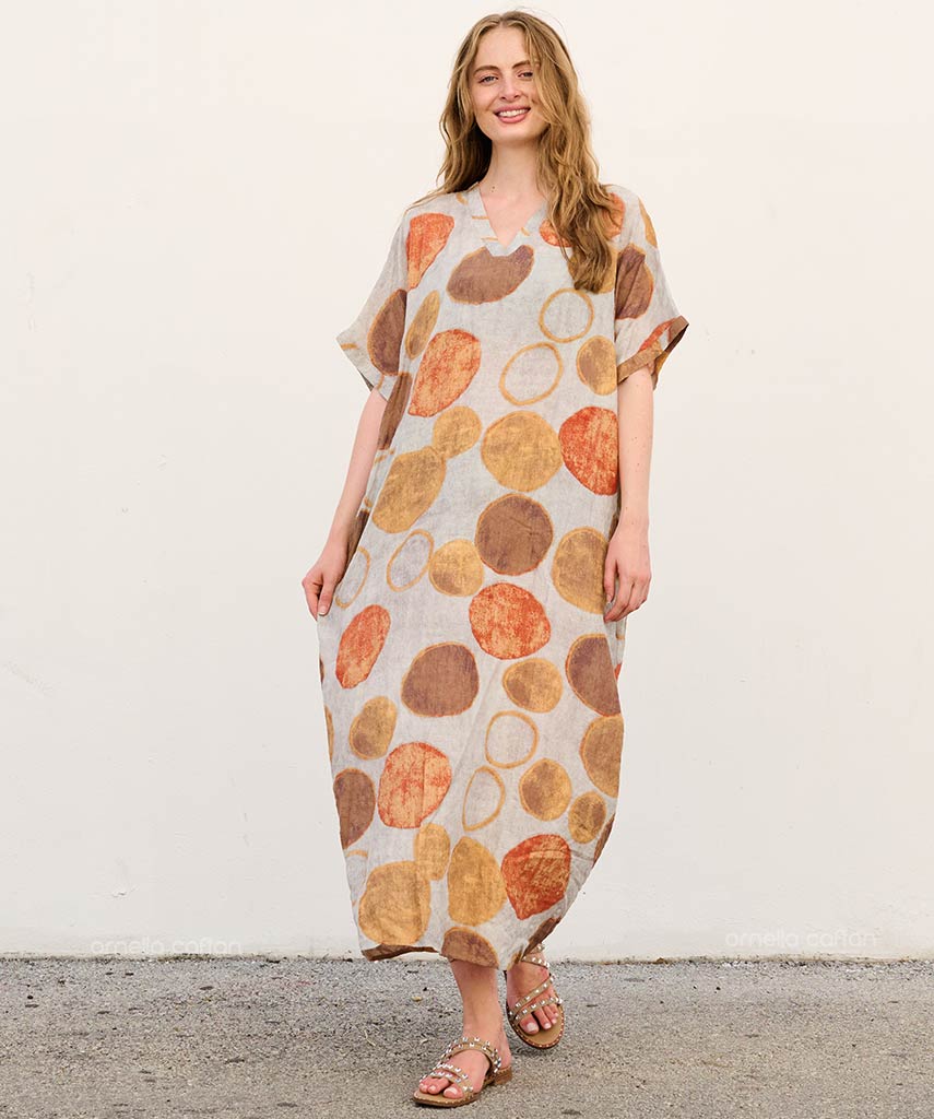 Nola | Sukienka typu kaftan z kieszeniami do noszenia na co dzień