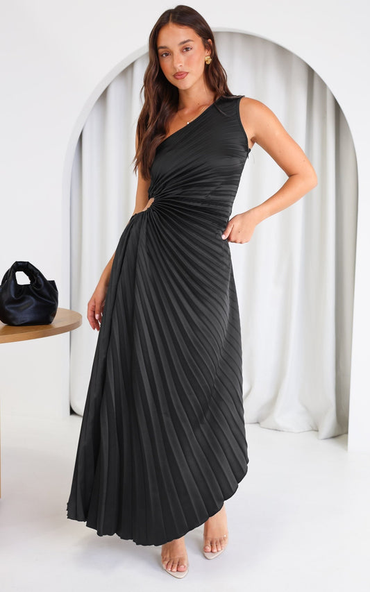 Evangelina | Sukienka w Plisach Elegancji