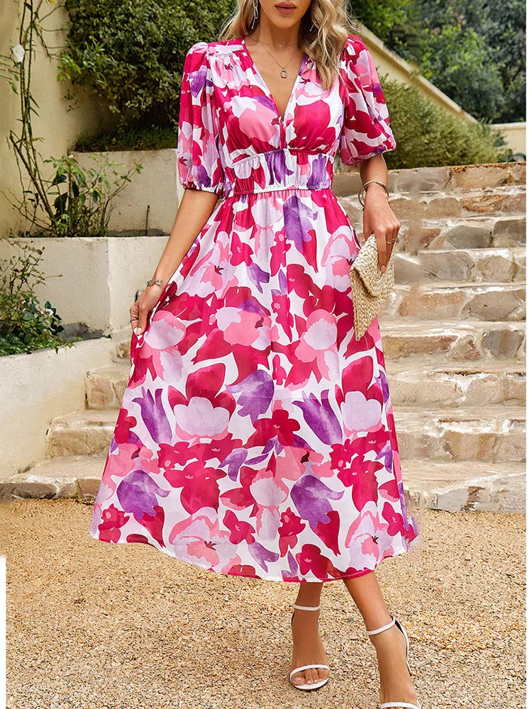 Elżbieta | Elegancka letnia sukienka