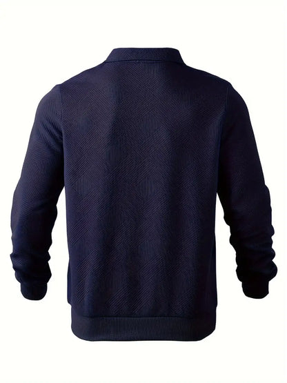 Vincent | Sweter zapinany na zamek w stylu vintage