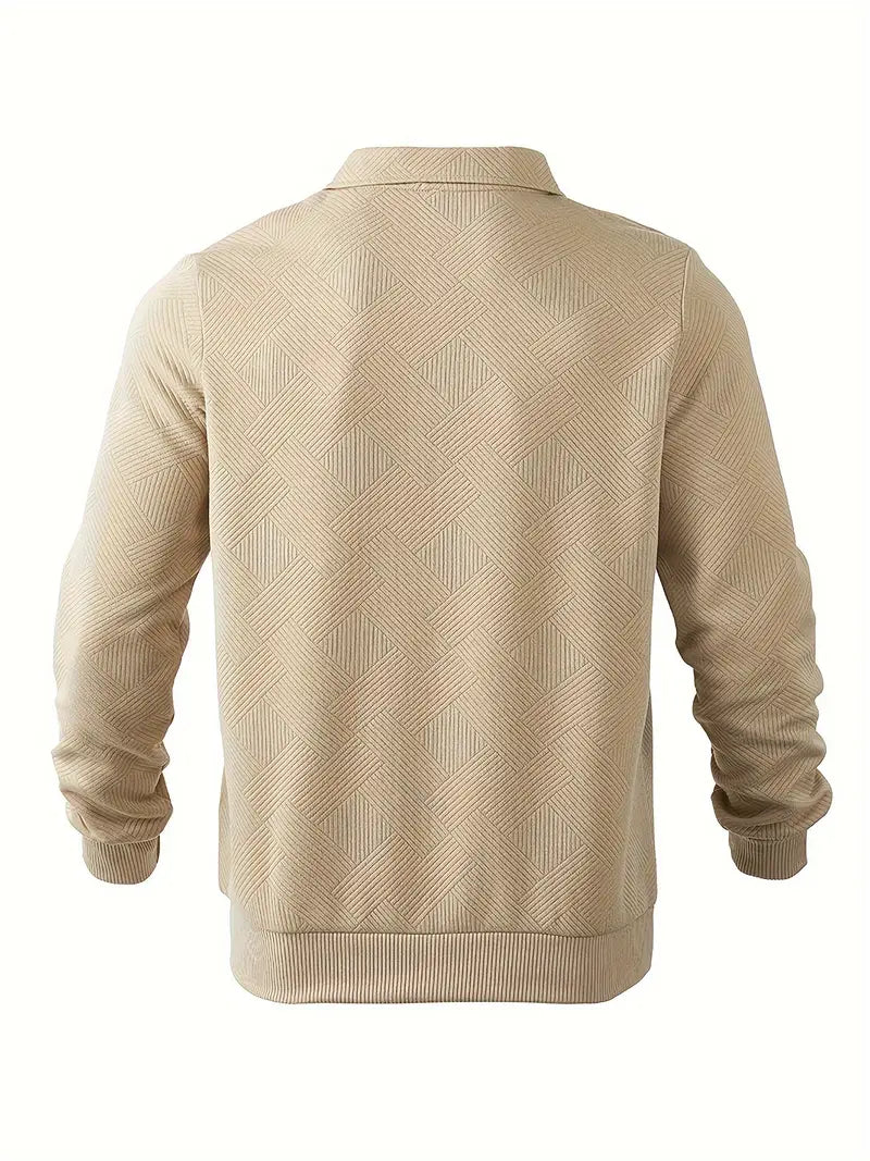 Vincent | Sweter zapinany na zamek w stylu vintage